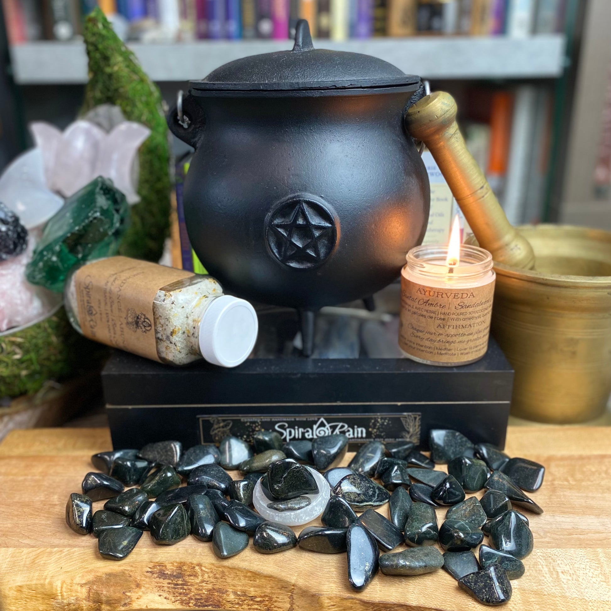 Jade Black Tumbled at $4 only from Spiral Rain