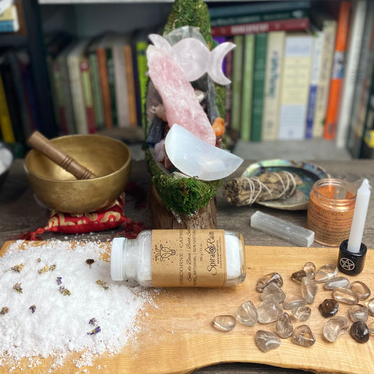 Capricorn (Dec 22 - Jan 19) bath salts at $20 only from Spiral Rain