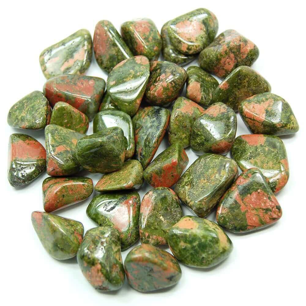 Unakite Tumbled at $1 only from Spiral Rain