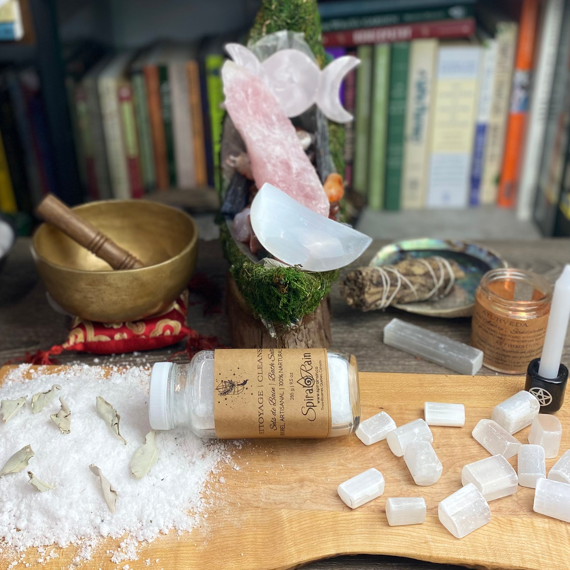 Cleansing bath salts at $20 only from Spiral Rain