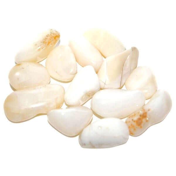 Opal White Tumbled Small at $2 only from Spiral Rain