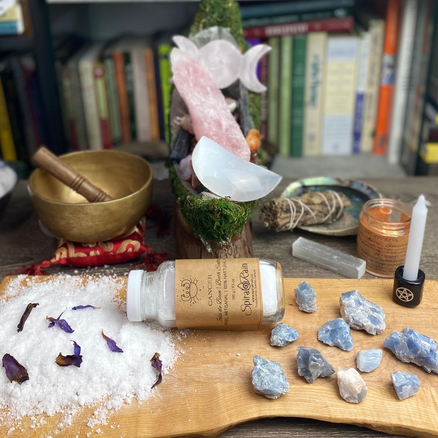 Cancer (Jun 21 - Jul 22) bath salts at $20 only from Spiral Rain