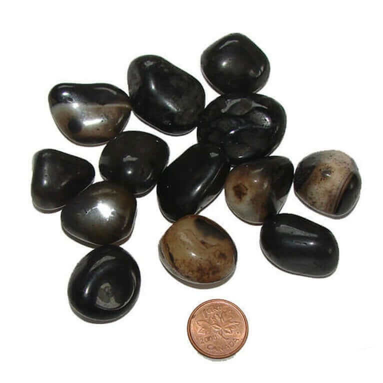 Onyx Black Tumbled small at $3 only from Spiral Rain