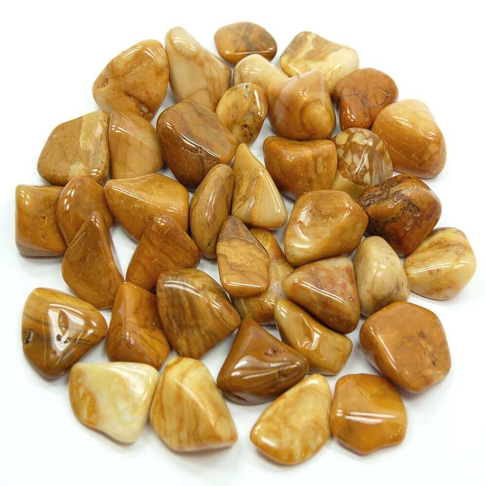 Jasper Yellow Tumbled Small at $1 only from Spiral Rain
