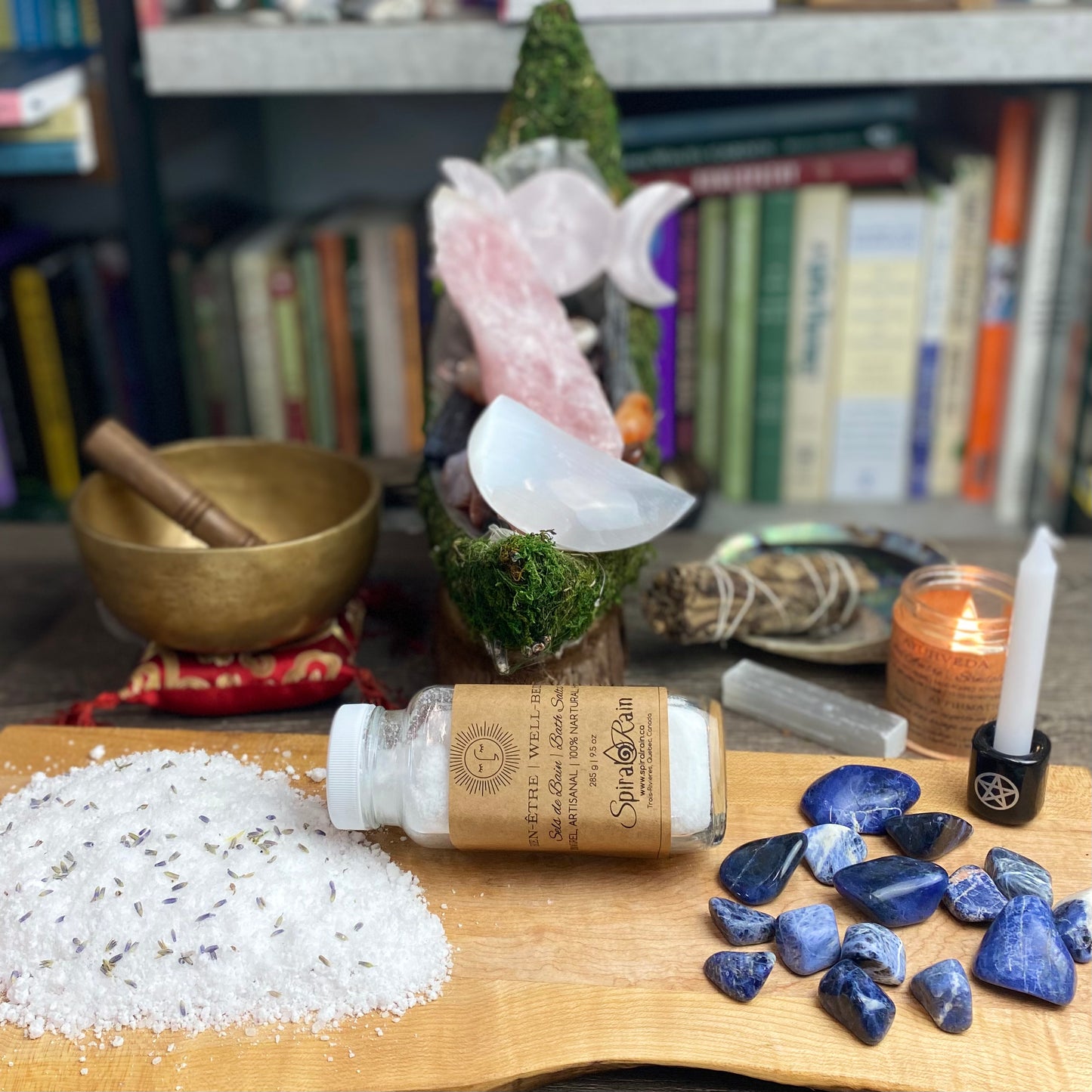 Well-Being bath salts at $20 only from Spiral Rain