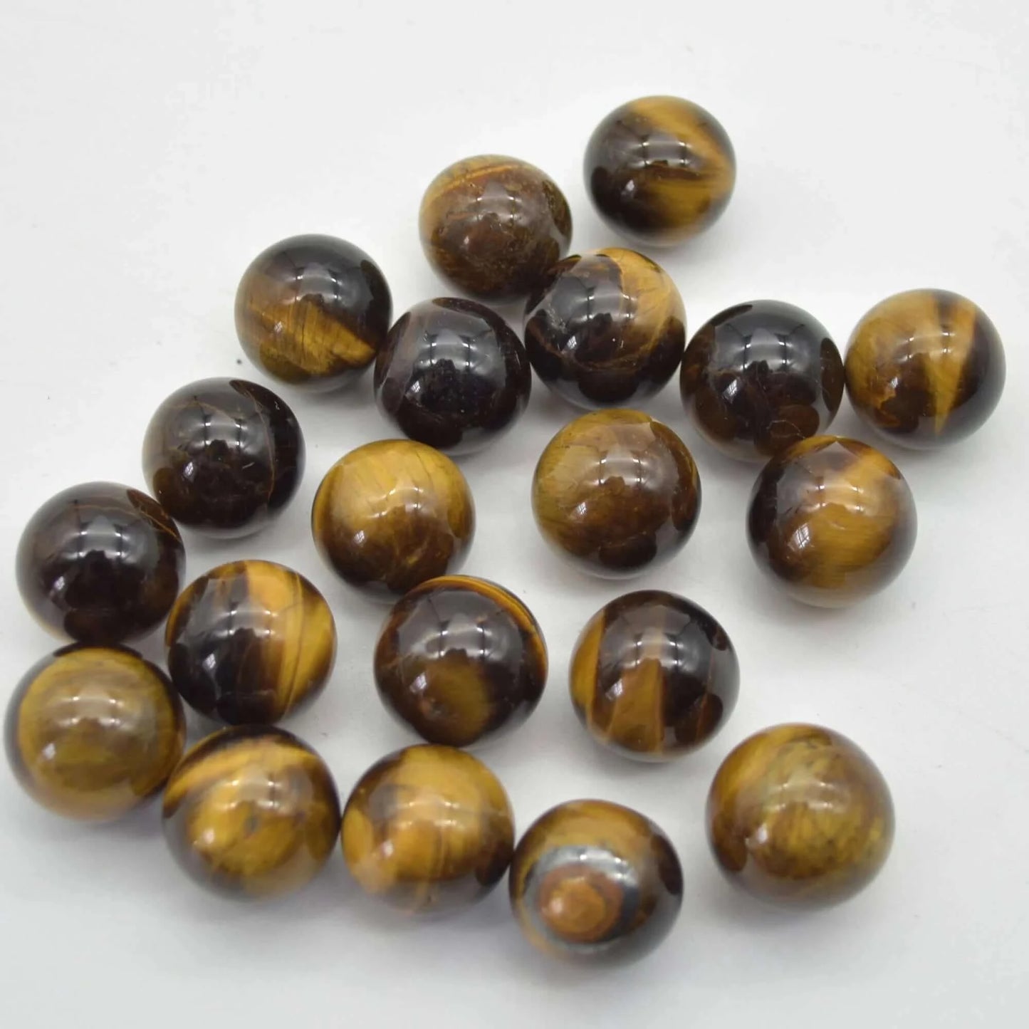 Tiger Eye Golden Sphere Small at $4 only from Spiral Rain