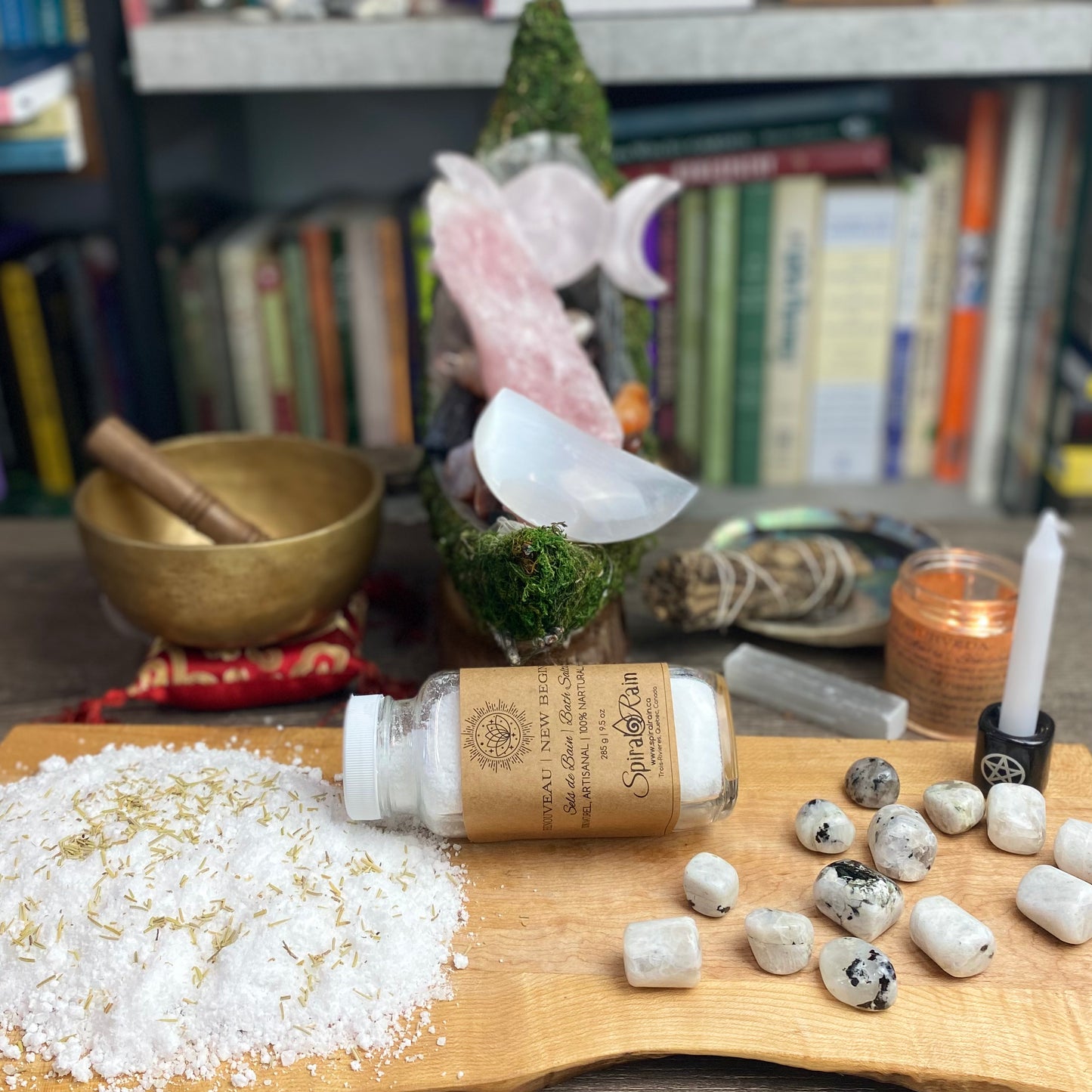 New Beginnings bath salts at $20 only from Spiral Rain