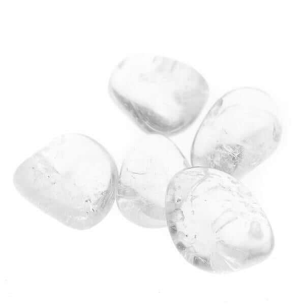 Clear Quartz Tumbled at $3 only from Spiral Rain