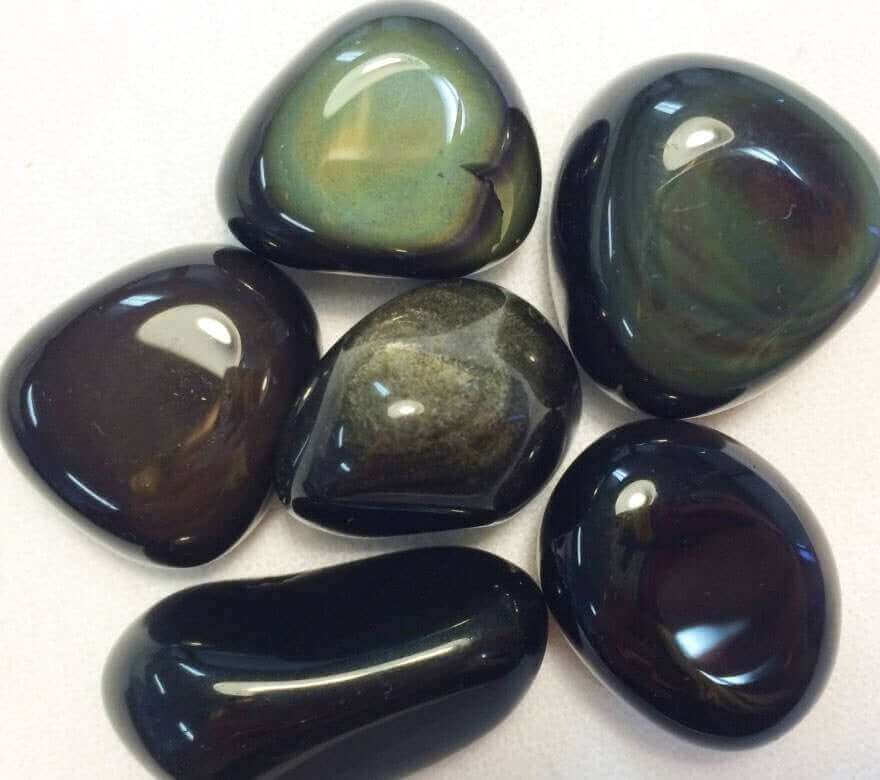 Obsidian Rainbow Tumbled at $3 only from Spiral Rain