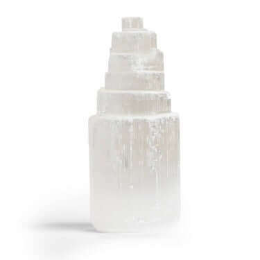 Satin Spar Selenite Tower at $10 only from Spiral Rain