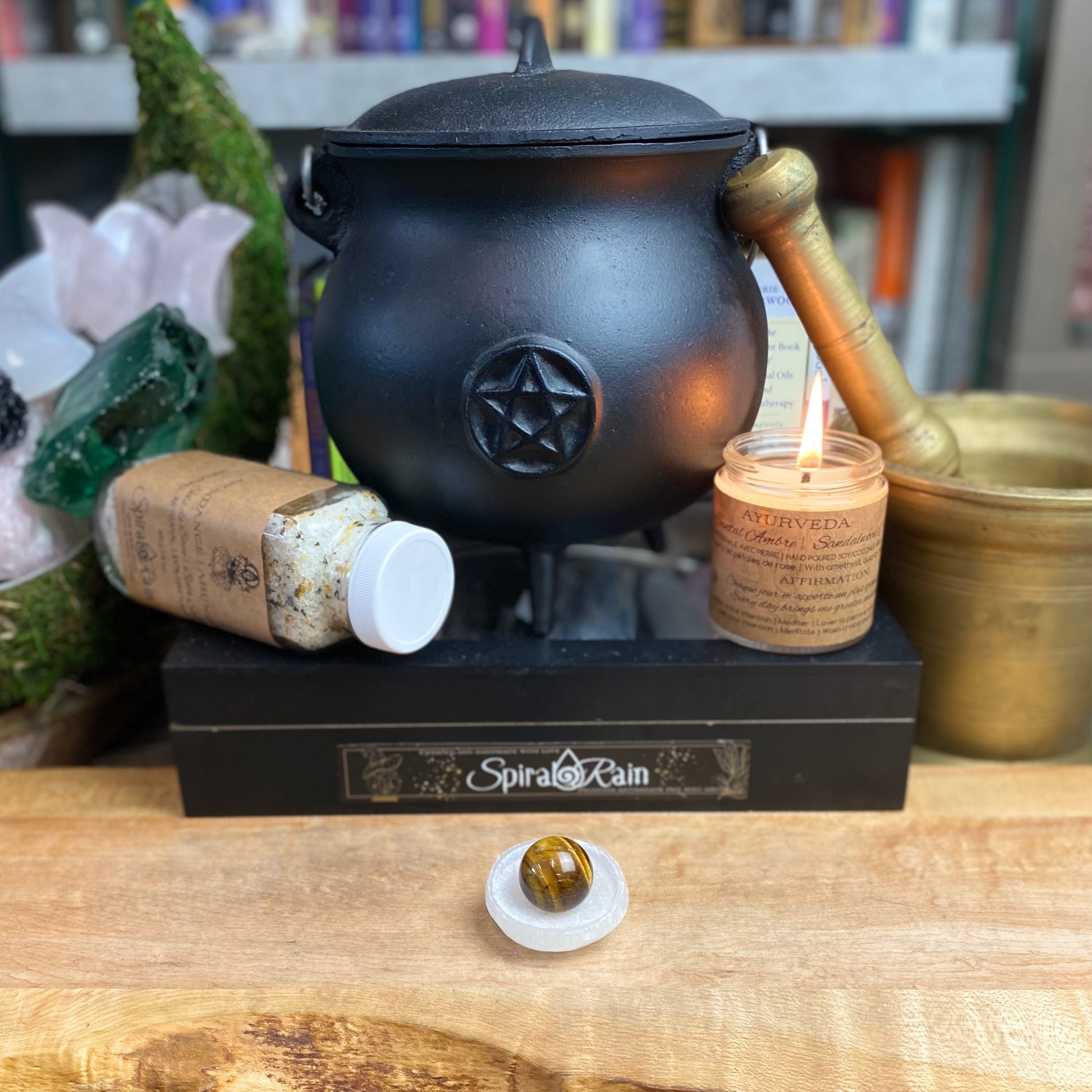 Tiger Eye Golden Sphere Small at $4 only from Spiral Rain