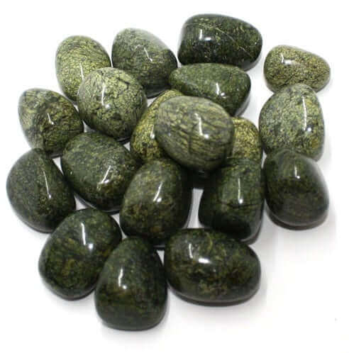 Jasper Green Snakeskin Tumbled at $4 only from Spiral Rain