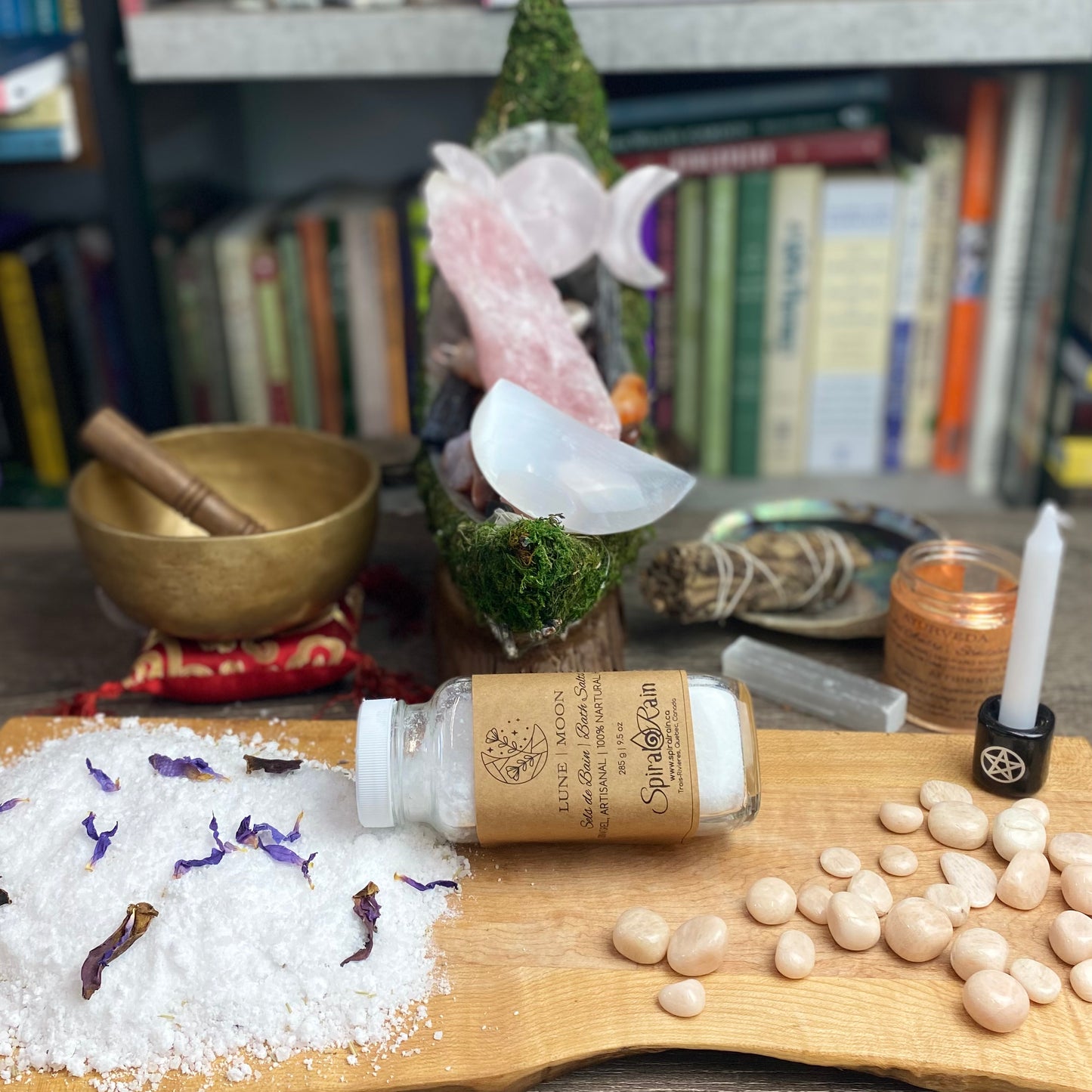 Moon bath salts at $20 only from Spiral Rain