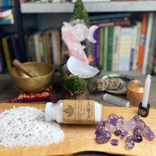 Spirituality bath salts at $20 only from Spiral Rain