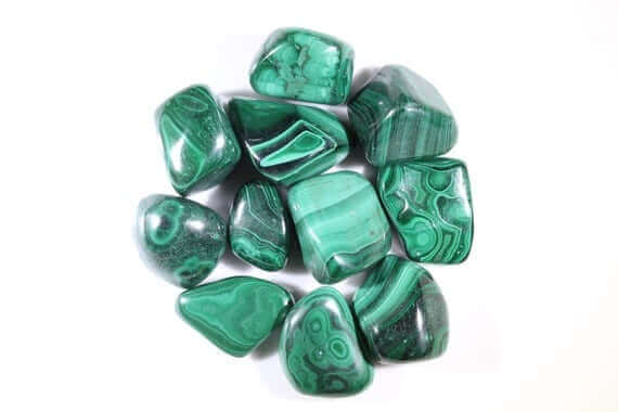 Malachite Tumbled at $8 only from Spiral Rain