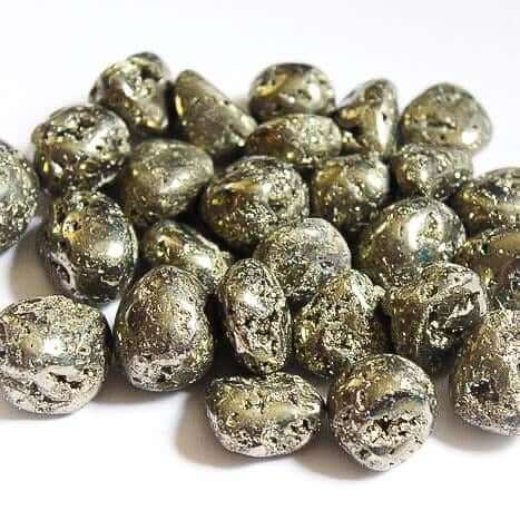 Pyrite tumbled at $6 only from Spiral Rain