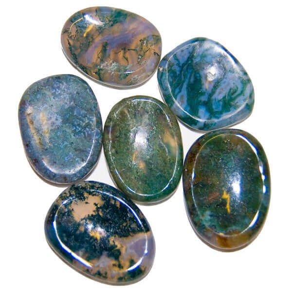 Agate Moss Worry Stone at $9 only from Spiral Rain